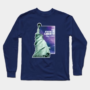 Statue of liberty photographic design print Long Sleeve T-Shirt